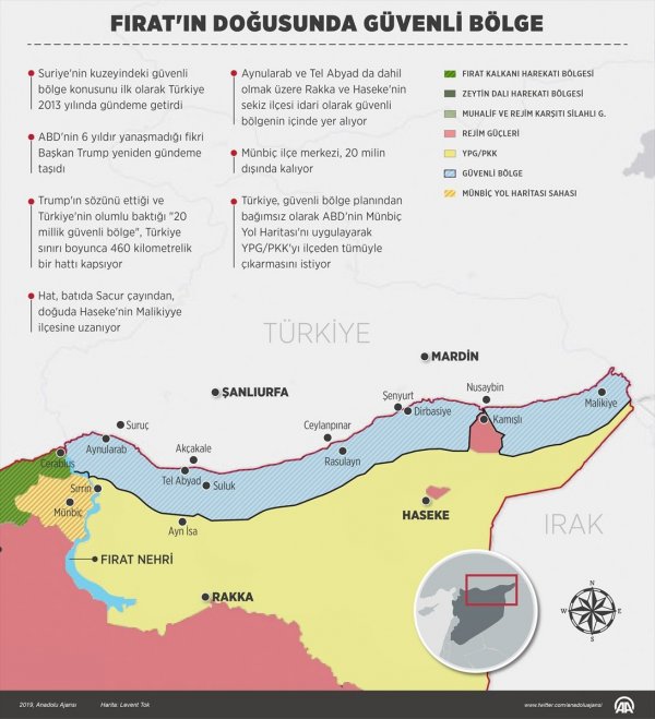 Erdoğan ve Trump'ın anlaştığı güvenli bölge nereleri kapsıyor