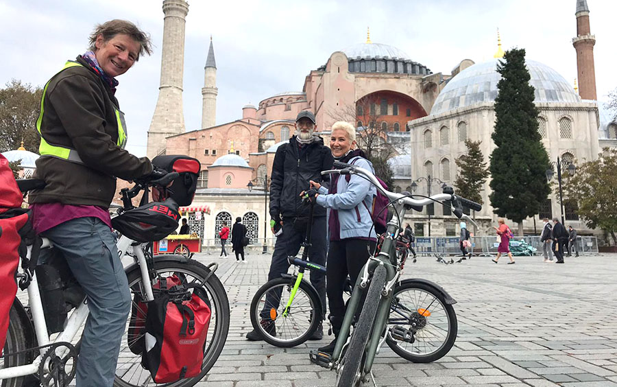 bisiklet gezgini istanbul da