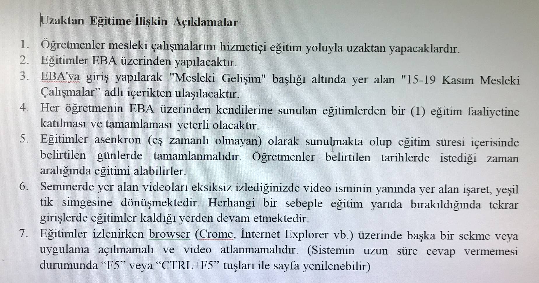 İlkokul, ortaokul, lise, okul öncesi öğretmen semineri ne zaman (2)