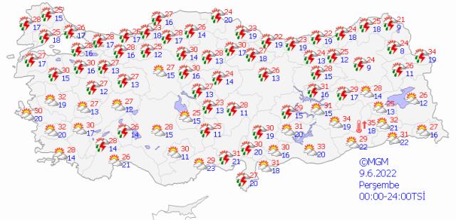 İstanbulda bugün (9 Haziran Perşembe) yağmur var mı