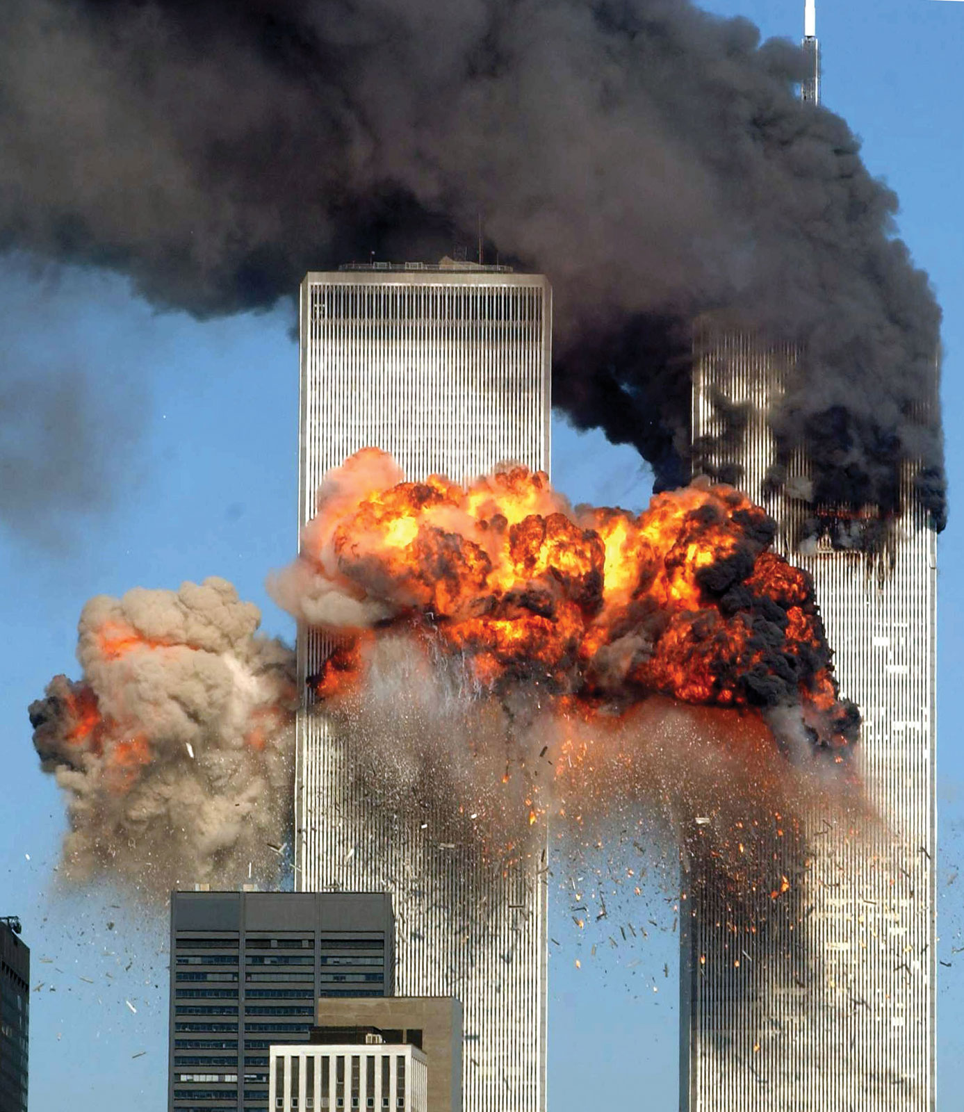Smoke-flames-twin-towers-attacks-World-Trade-September-11-2001