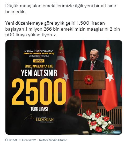 recep tayyip emekli maaşı açıklaması