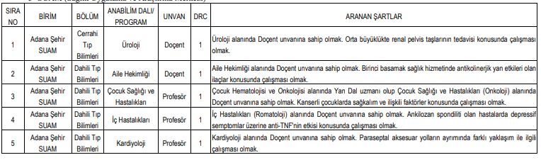 sağlık bilimleri üniversitesi öğretim üyesi alımı