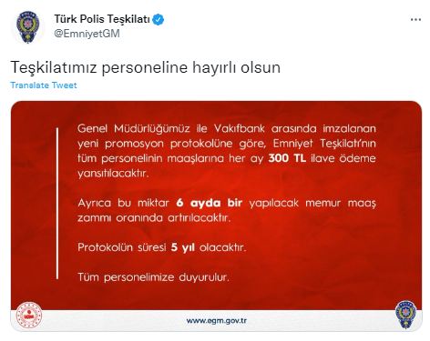 türk polis teşkilatı promosyon