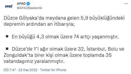 düzce depreminde ölen var mı