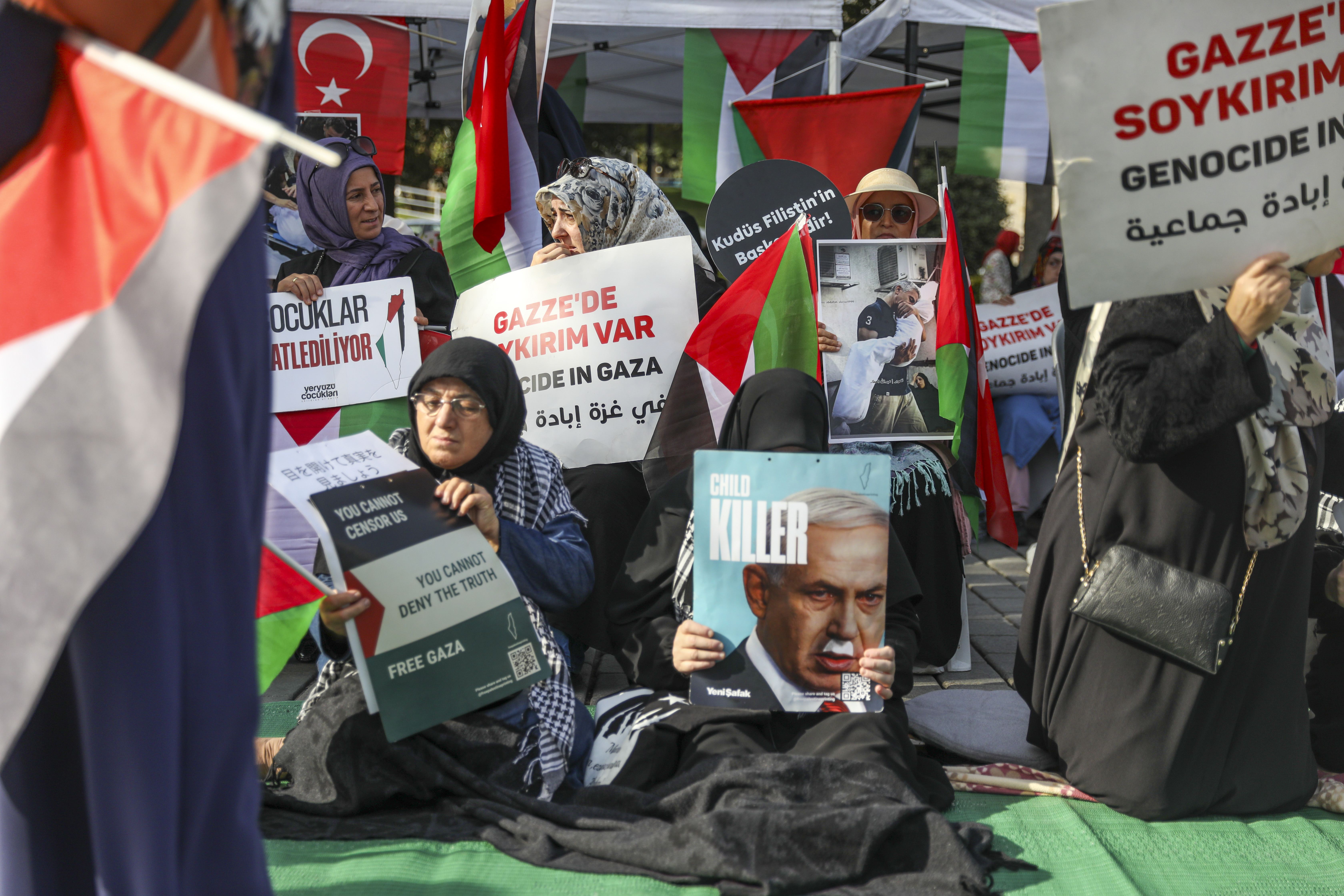 Doktorlar İsrail zulmünü protesto etti (8)