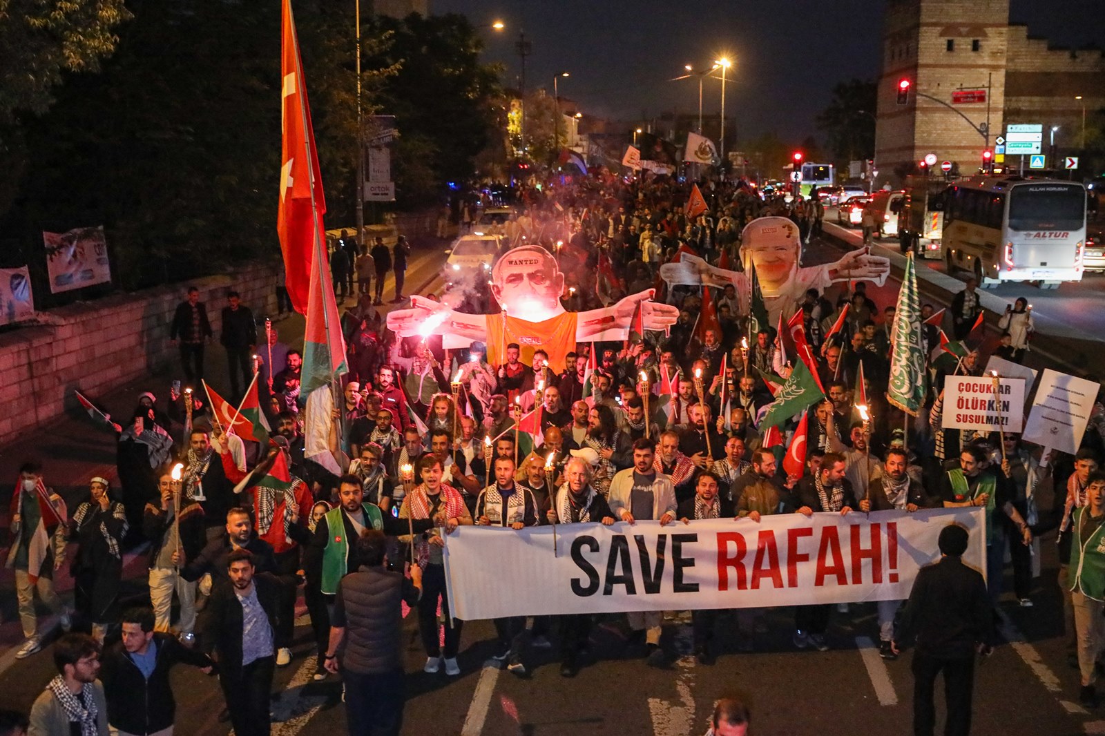 Eyüpsultanda Gazzeye destek yürüyüşü (7)