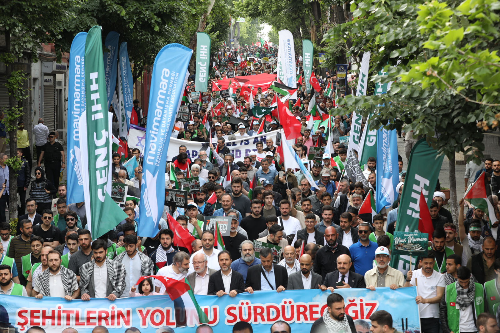 _Mavi Marmara'nın 13. Yıldönümünde yürüyüş gerçekleştirildi (1)