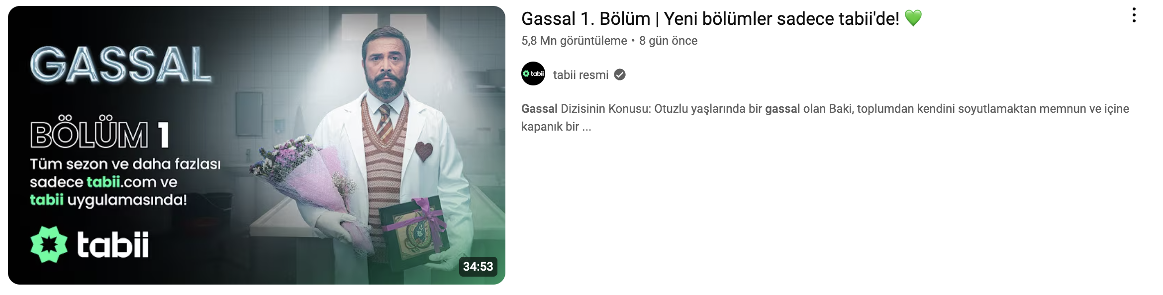 gassal youtubeda var mı