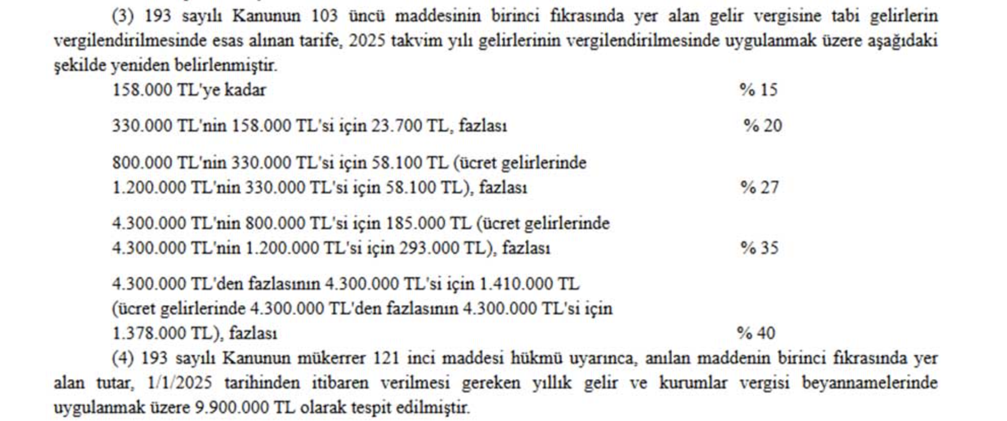 gelir vergisi dilimleri 202