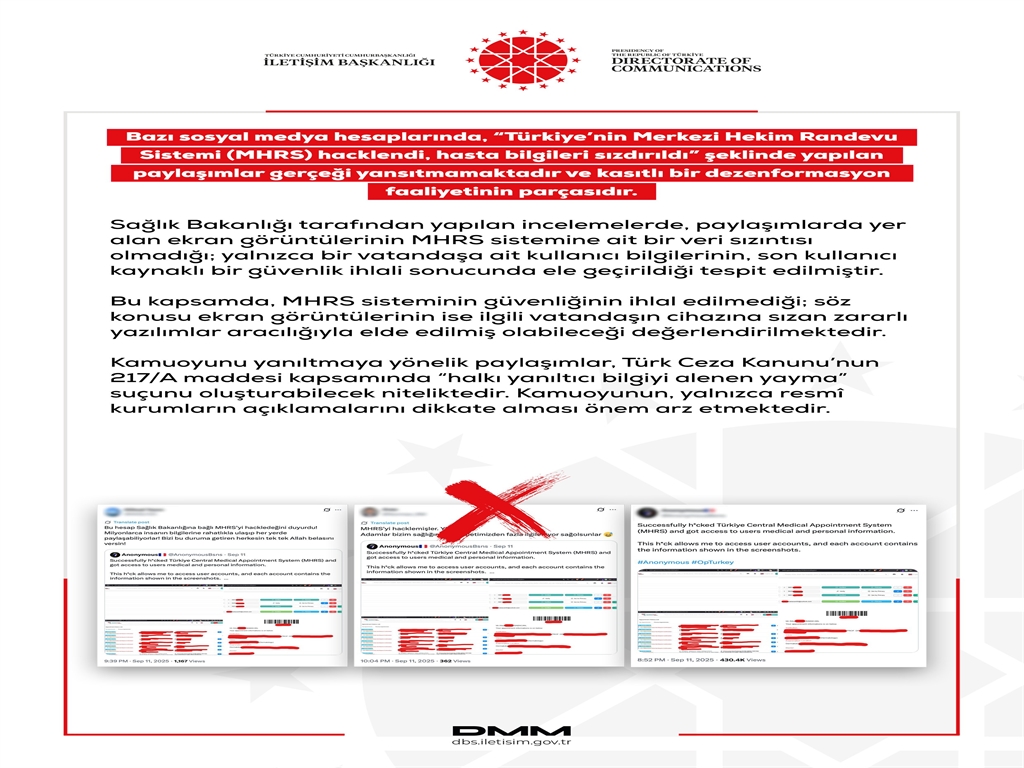 MHRS Verilerine Yönelik Paylaşımlar: Yorum ve Doğrulama