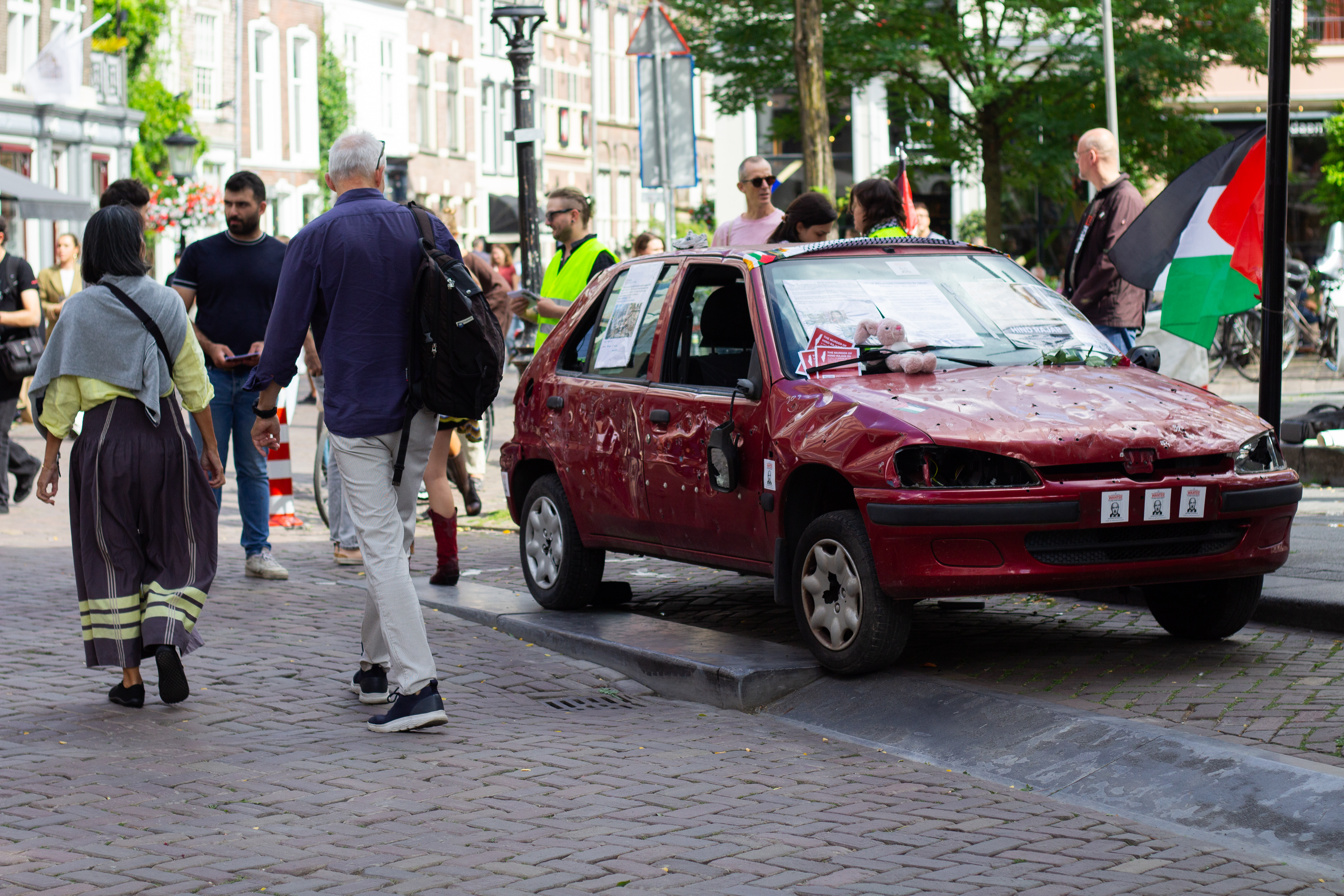 AA-20250830-38969815-38969804-HOLLANDADA_TEMSILI_OLARAK_FILISTINLI_HINDIN_ICINDEYKEN_ISRAIL_TARAFINDAN_OLDURULDUGU_ARAC_SERGILENDI