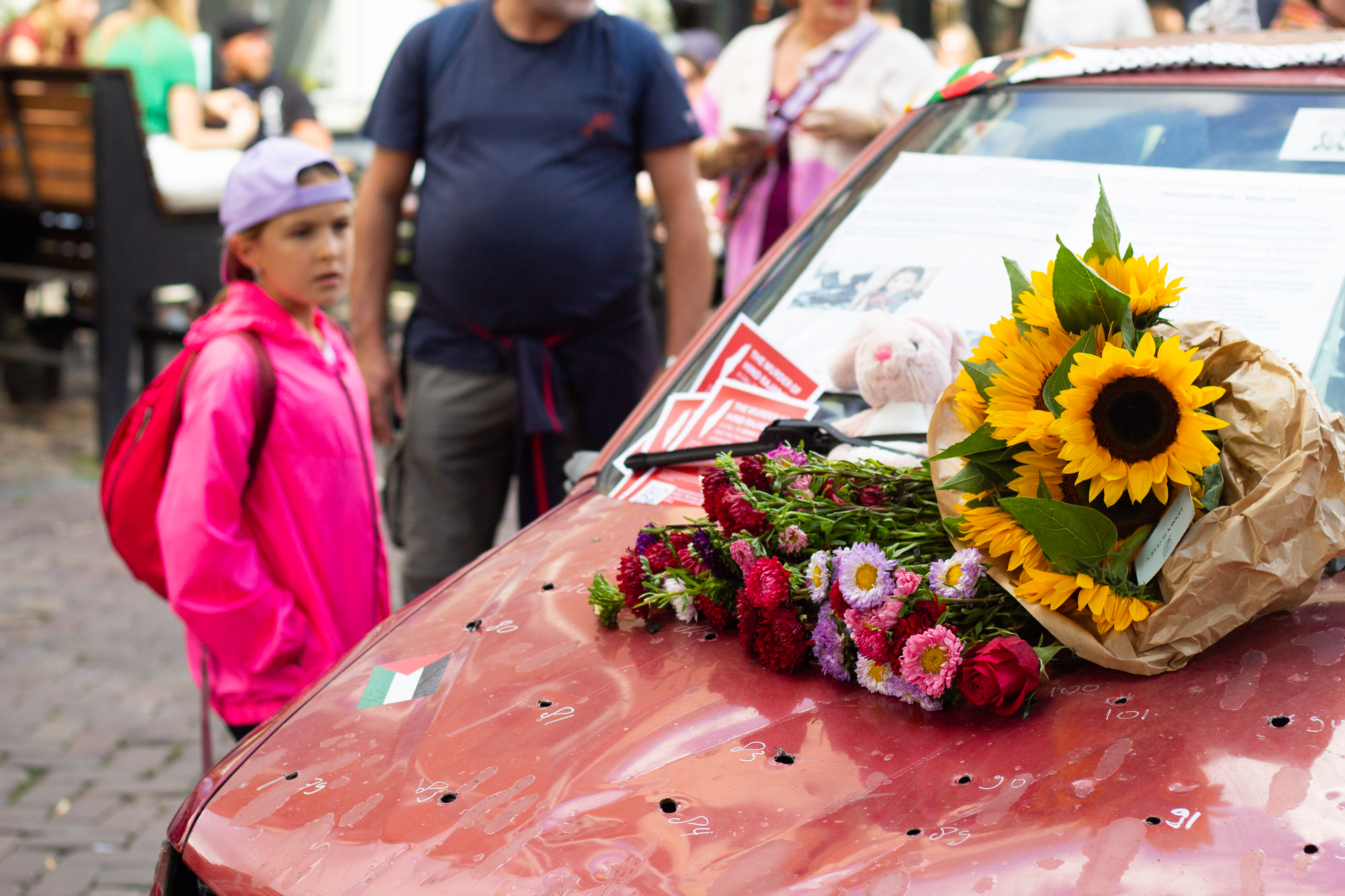 AA-20250830-38969815-38969808-HOLLANDADA_TEMSILI_OLARAK_FILISTINLI_HINDIN_ICINDEYKEN_ISRAIL_TARAFINDAN_OLDURULDUGU_ARAC_SERGILENDI