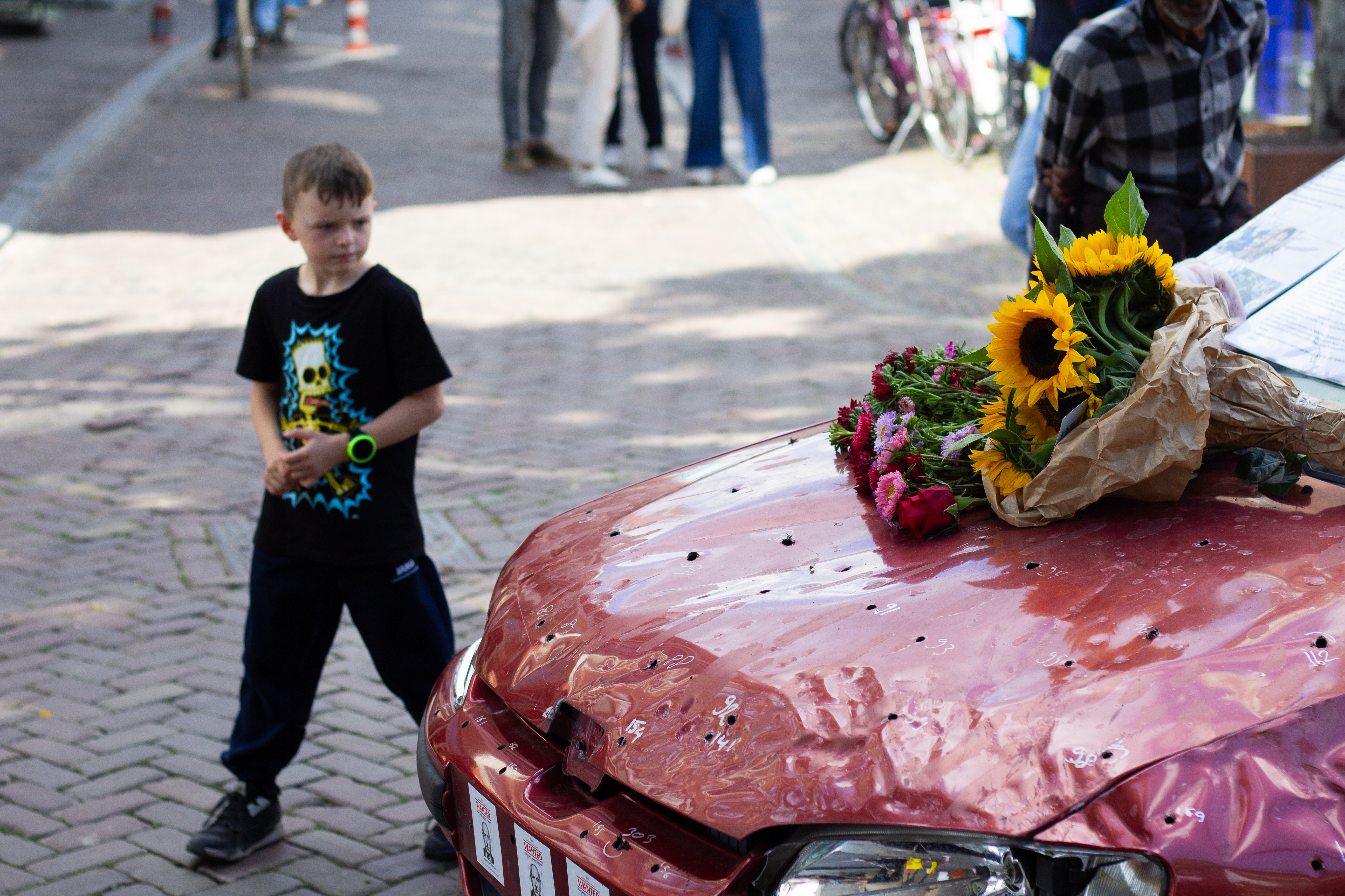 AA-20250830-38969815-38969810-HOLLANDADA_TEMSILI_OLARAK_FILISTINLI_HINDIN_ICINDEYKEN_ISRAIL_TARAFINDAN_OLDURULDUGU_ARAC_SERGILENDI