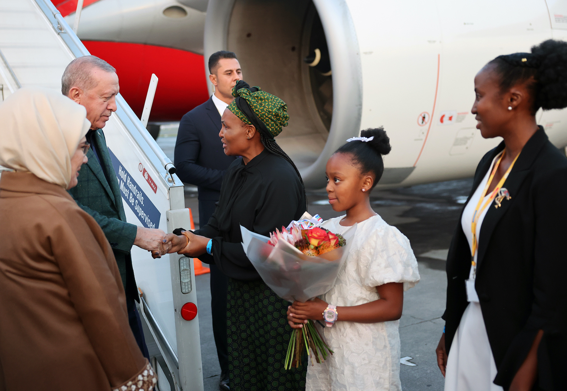 G20 Zirvesi İçin Johannesburg’a Varış: Erdoğan ve Heyetinin Karşılama Anları
