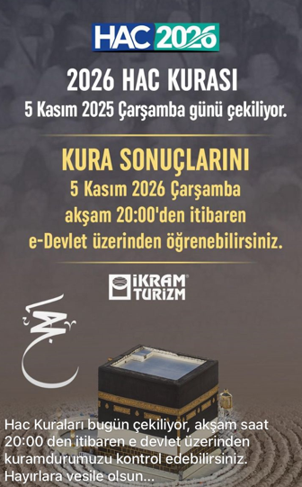 2026 Hac Kura Sonuçları ve İkram Turizm'in Hizmet Vurgusu