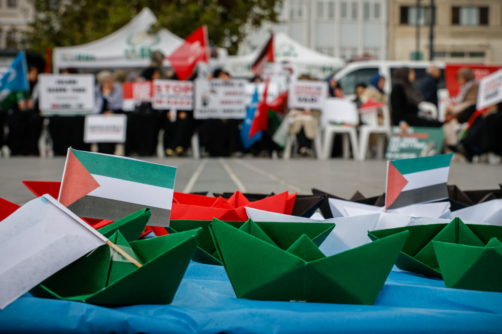 Eminönü'nde Gazze için özgürlük nöbeti (1)