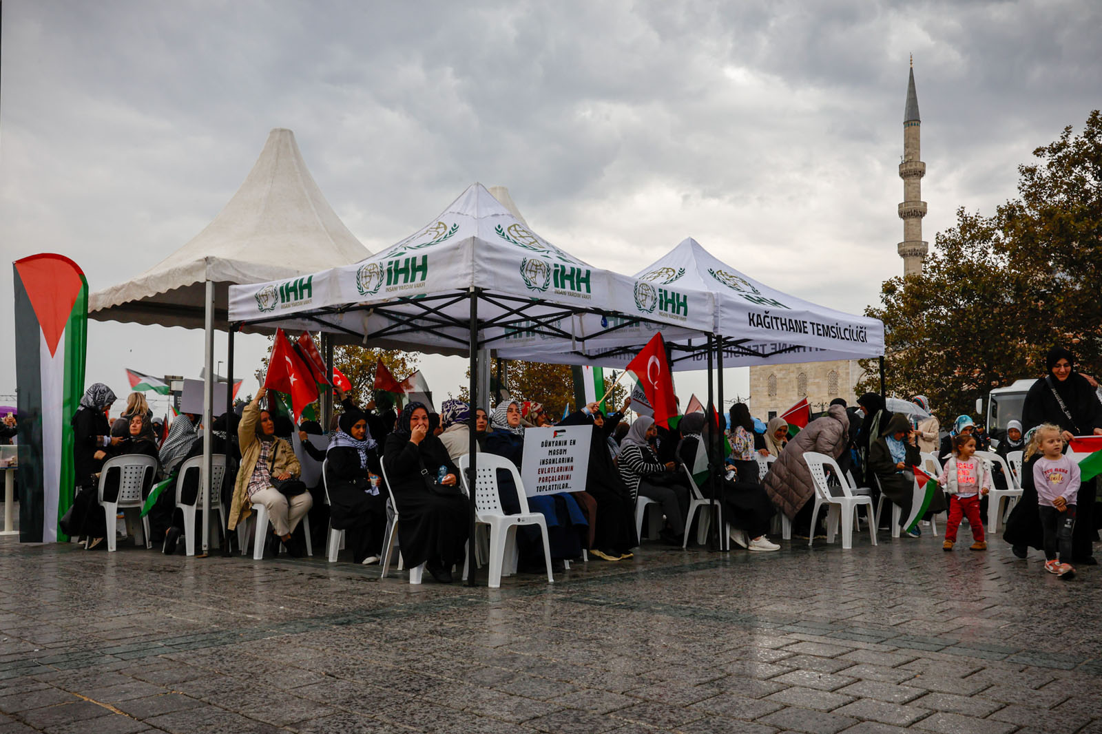 Eminönü'nde Gazze için özgürlük nöbeti (12)