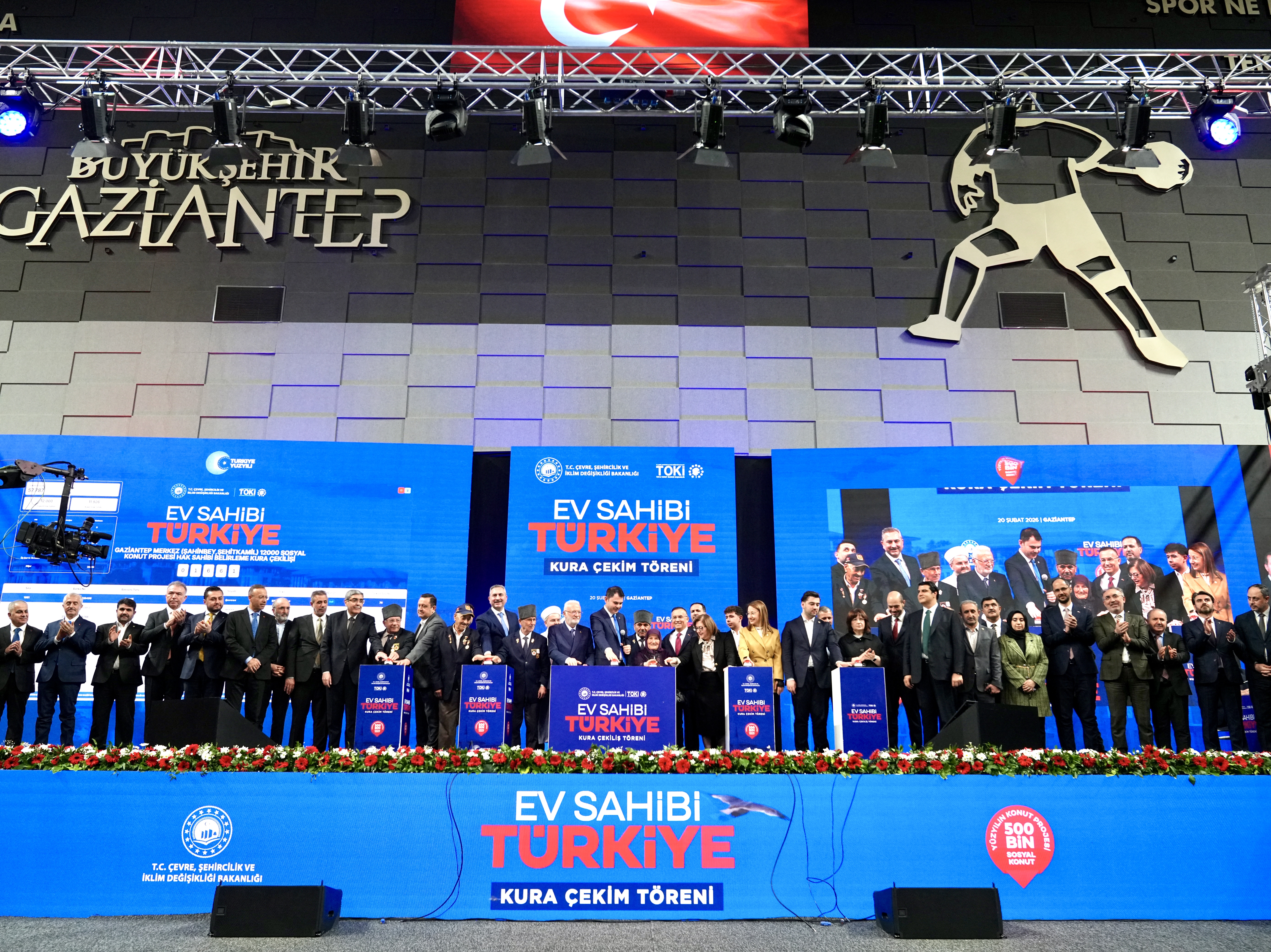 Murat Kurum Gaziantep Sosyal Konut Kura Fotoğraflar 2668