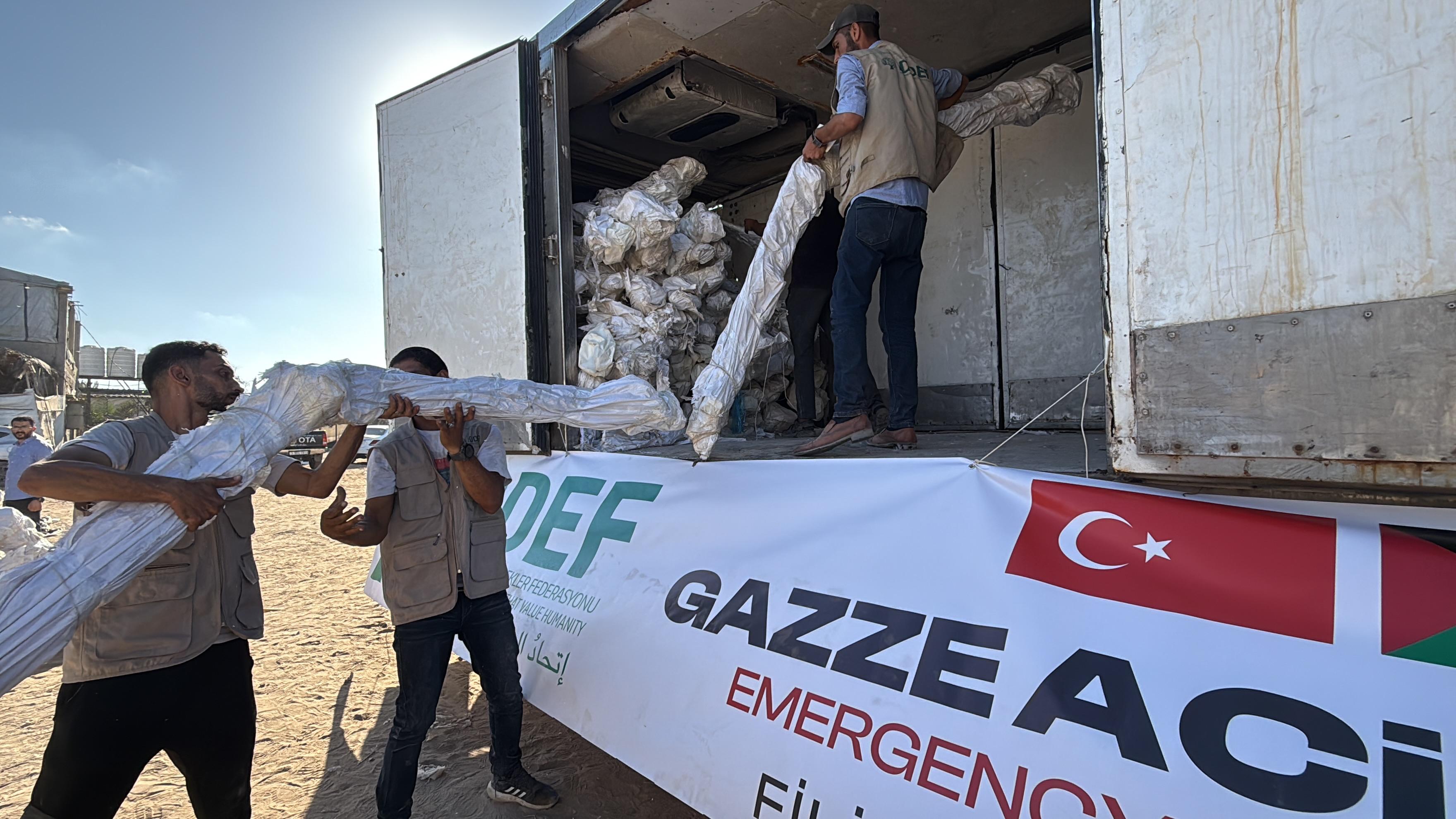 Gazze’ye Umut İçeren Çadır Yardımı ve Acil Destek Çalışmaları