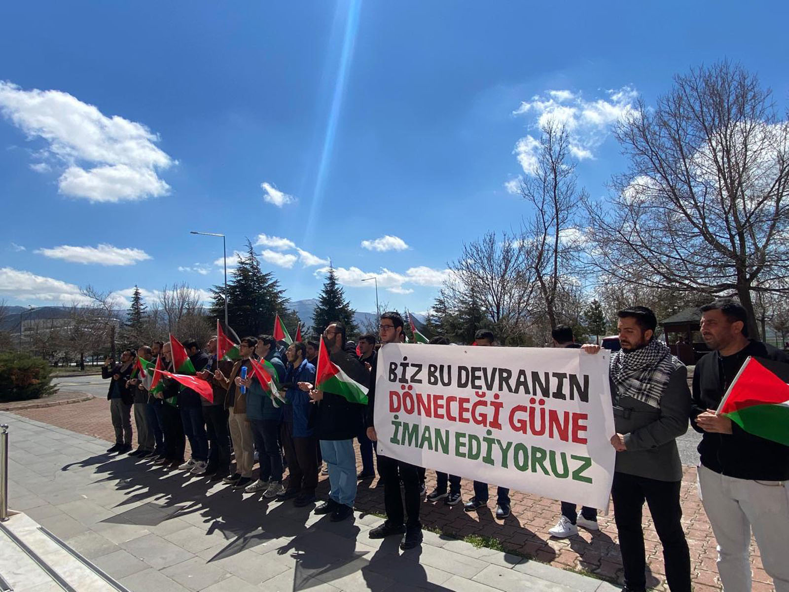 102 üniversitede İsrail'in saldırılarına karşı basın açıklaması (4)