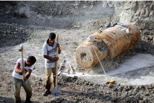 Çanakkale'nin tarihi topları günyüzüne çıktı