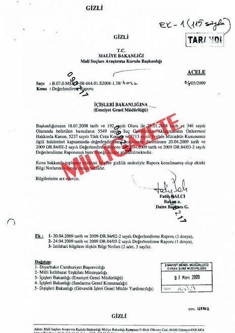 PKK'ya haçlı kaynağının belgeleri...