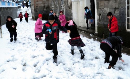 Yurt genelinden kar manzaraları