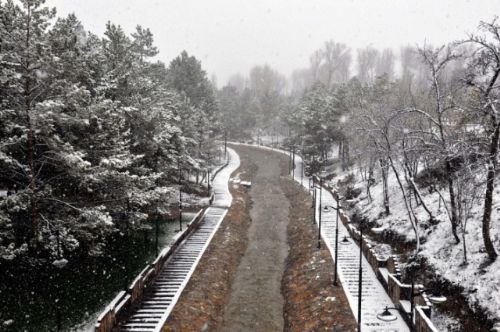 Yurt genelinden kar manzaraları