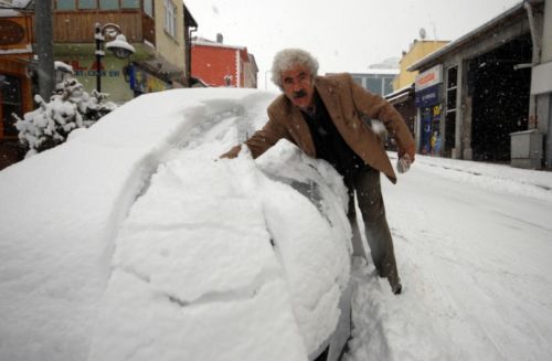 Yurt genelinden kar manzaraları