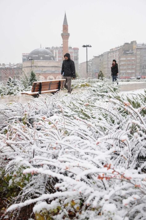 Yurt genelinden kar manzaraları