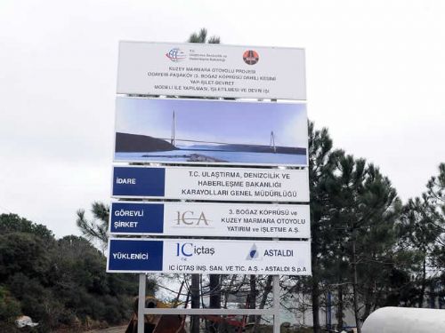 3. Köprü inşaatından ilk görüntüler