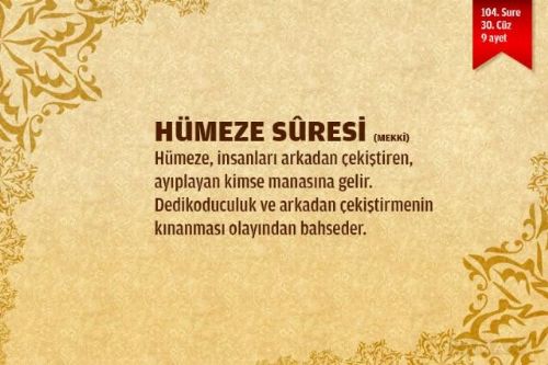 Sure isimlerinin manalarını biliyor musunuz?