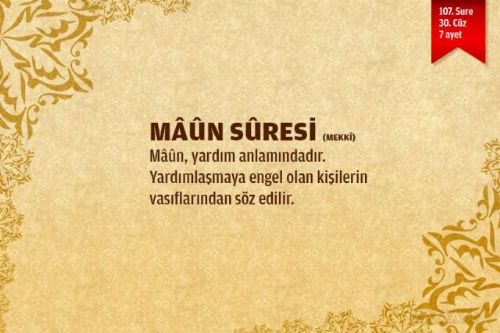 Sure isimlerinin manalarını biliyor musunuz?