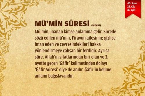 Sure isimlerinin manalarını biliyor musunuz?