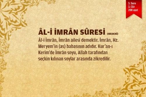 Sure isimlerinin manalarını biliyor musunuz?