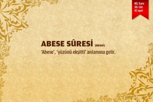 Sure isimlerinin manalarını biliyor musunuz?