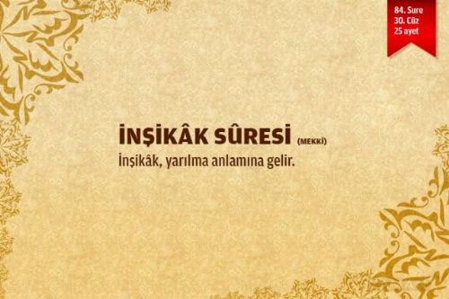 Sure isimlerinin manalarını biliyor musunuz?