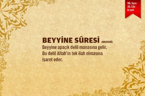 Sure isimlerinin manalarını biliyor musunuz?