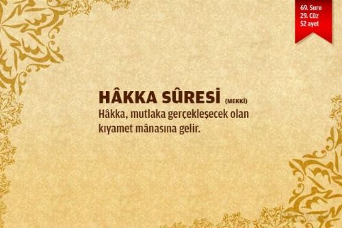 Sure isimlerinin manalarını biliyor musunuz?