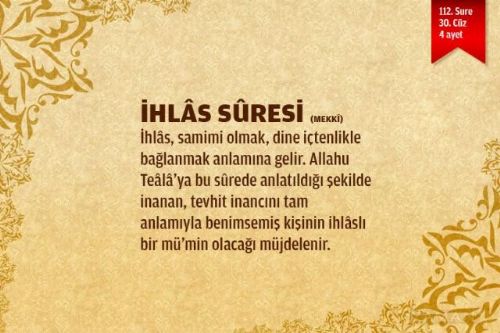 Sure isimlerinin manalarını biliyor musunuz?