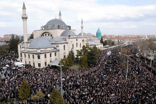Tahir Büyükkörükçü Hoca'nın cenazesinden kareler