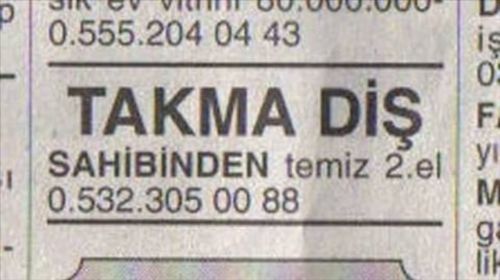 Yurdum insanının komik ilanları