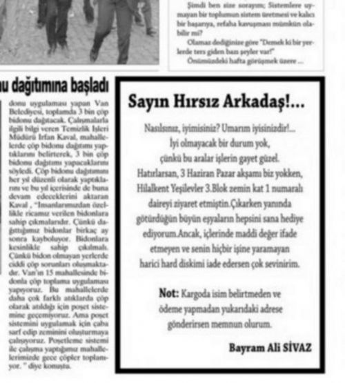 Yurdum insanının komik ilanları