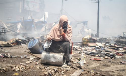 Katliamdan dehşet kareler