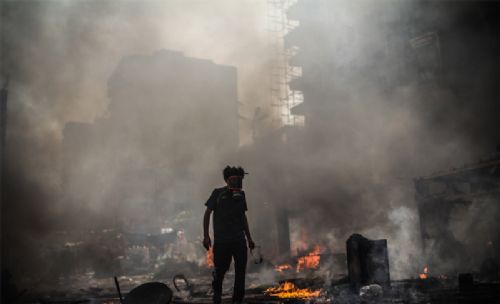 Katliamdan dehşet kareler