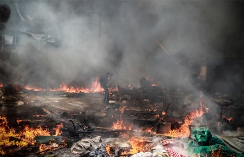 Katliamdan dehşet kareler