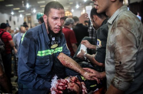 Katliamdan dehşet kareler