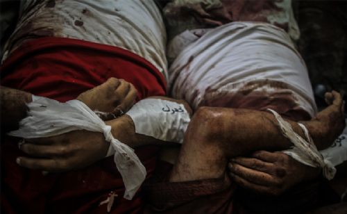 Katliamdan dehşet kareler