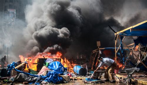 Katliamdan dehşet kareler